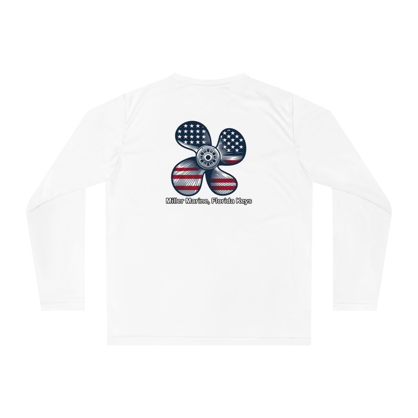 Miller Marine - Red, White & Blue Prop - Unisex Performance Long Sleeve Shirt