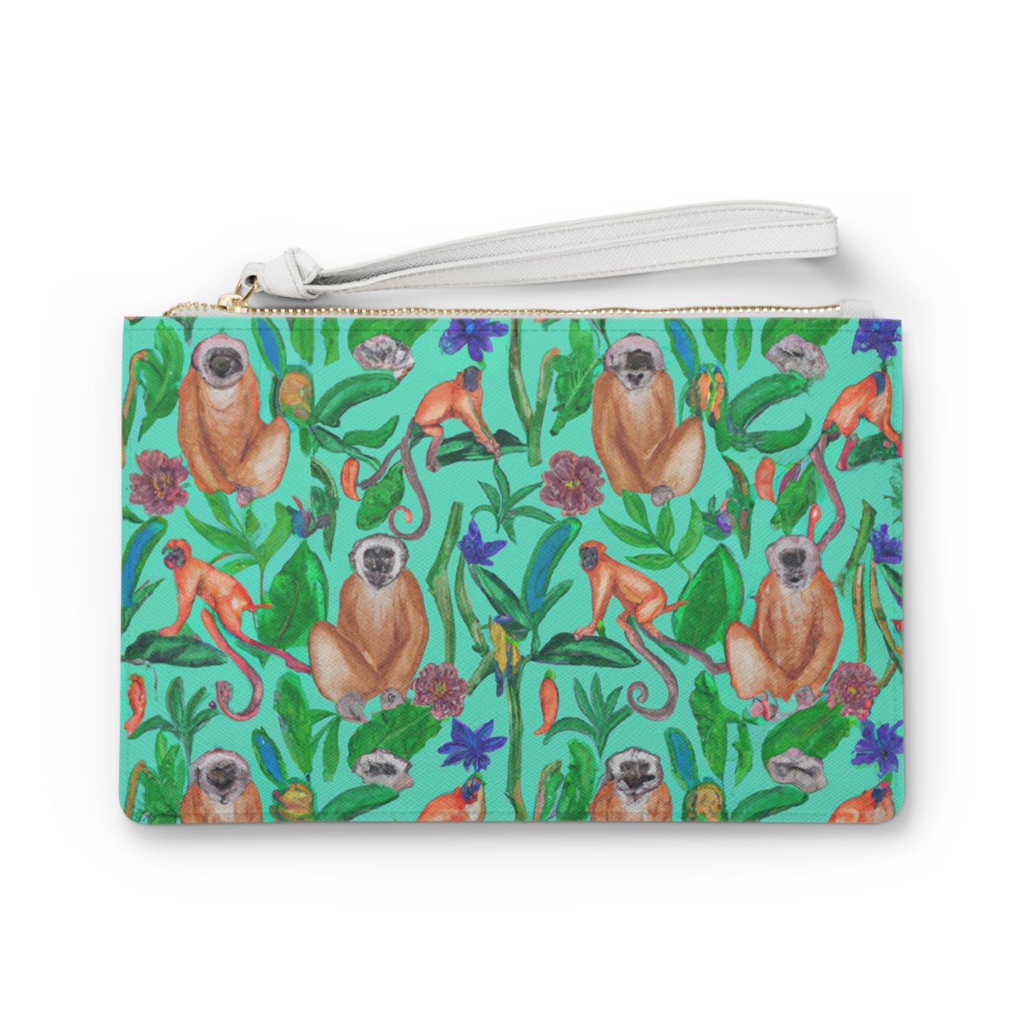 "Turquoise Jungle" Clutch Bag