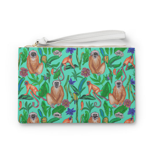 "Turquoise Jungle" Clutch Bag