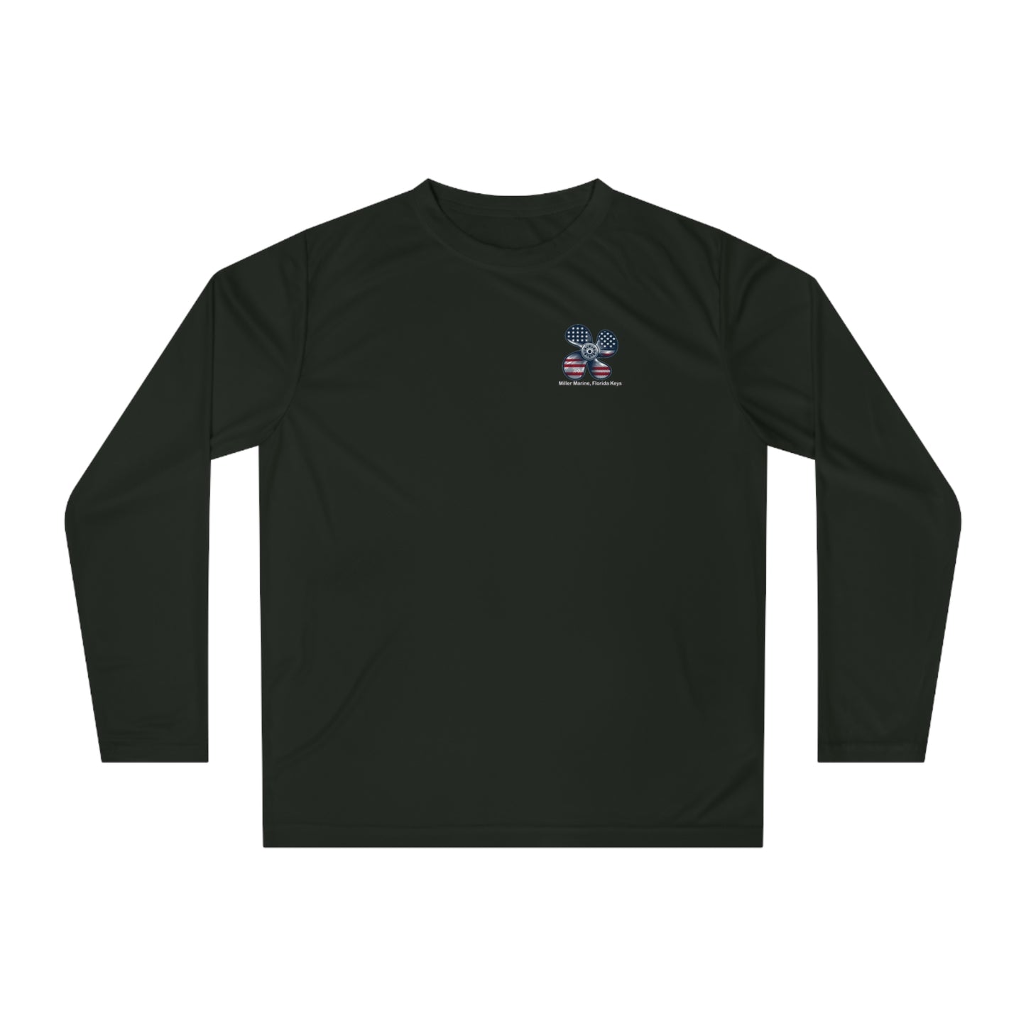 Miller Marine - Red, White & Blue Prop - Unisex Performance Long Sleeve Shirt