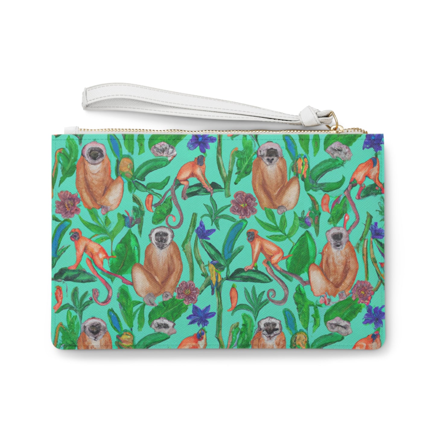 "Turquoise Jungle" Clutch Bag