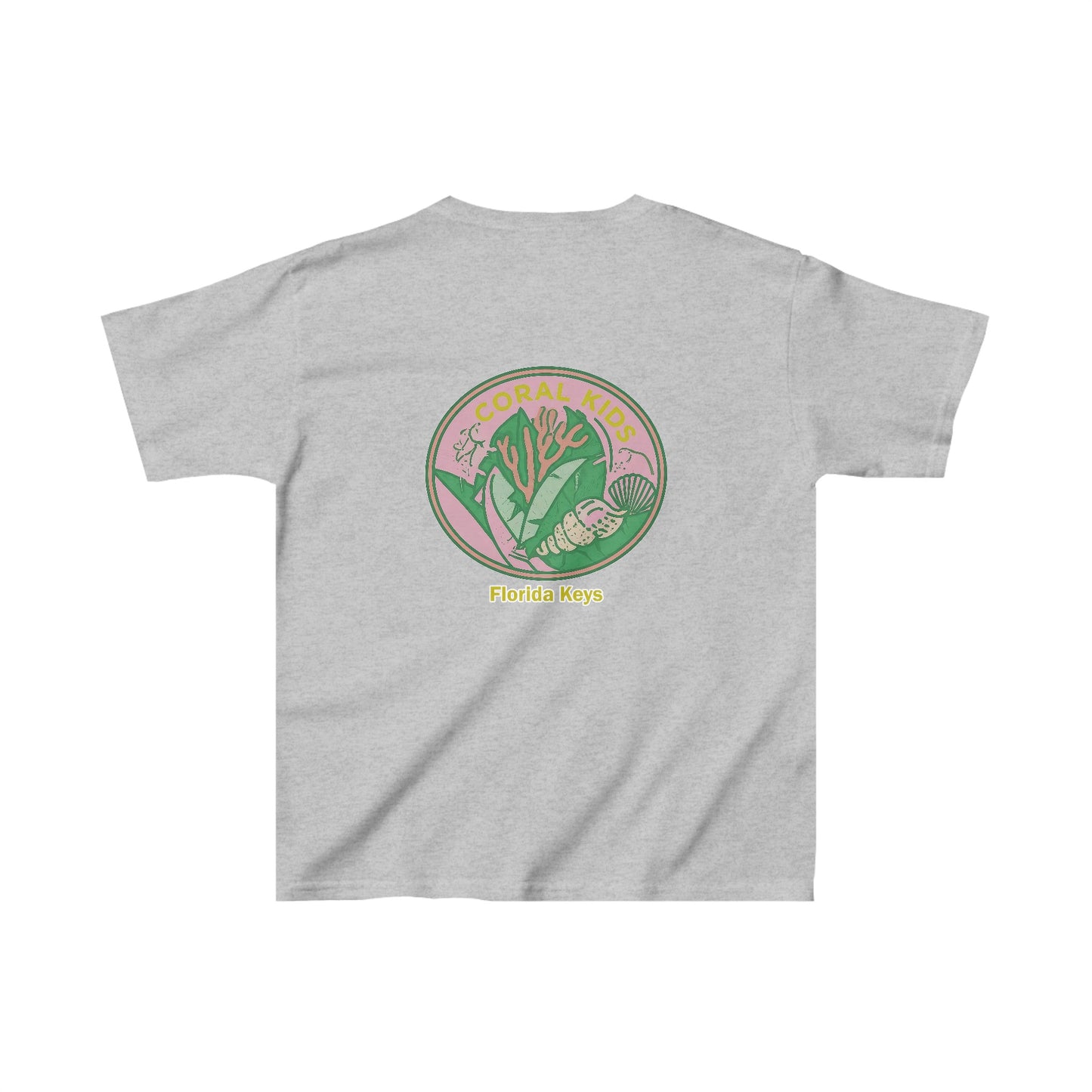 Coral Kids - Coral Leaves - Kids Heavy Cotton™ Tee