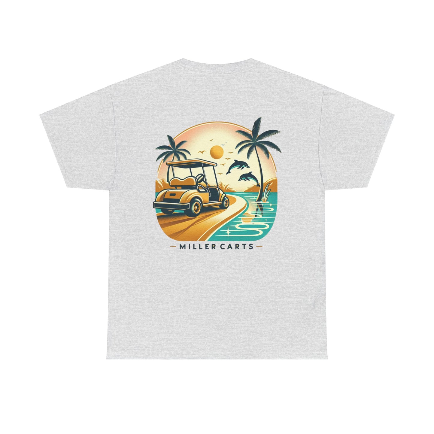 Vintage Feel Miller Carts Tee - Golden Road -  Unisex Heavy Cotton Tee