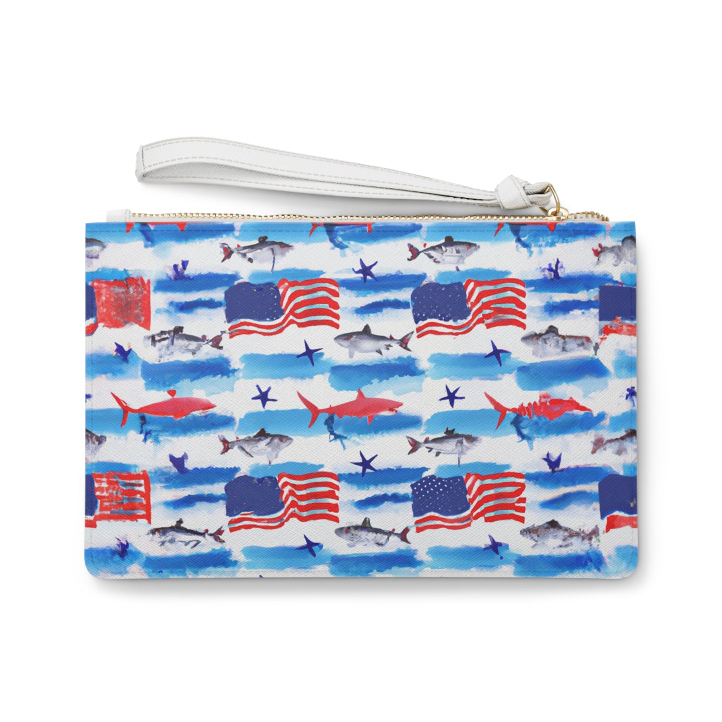 "USA Sharks" Clutch Bag