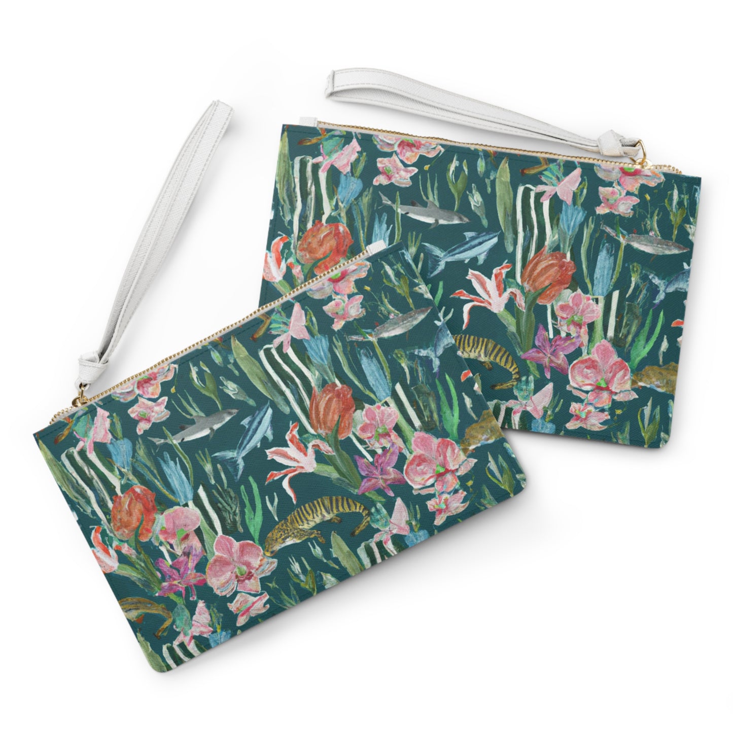 "Real Tiger Sharks: Clutch Bag