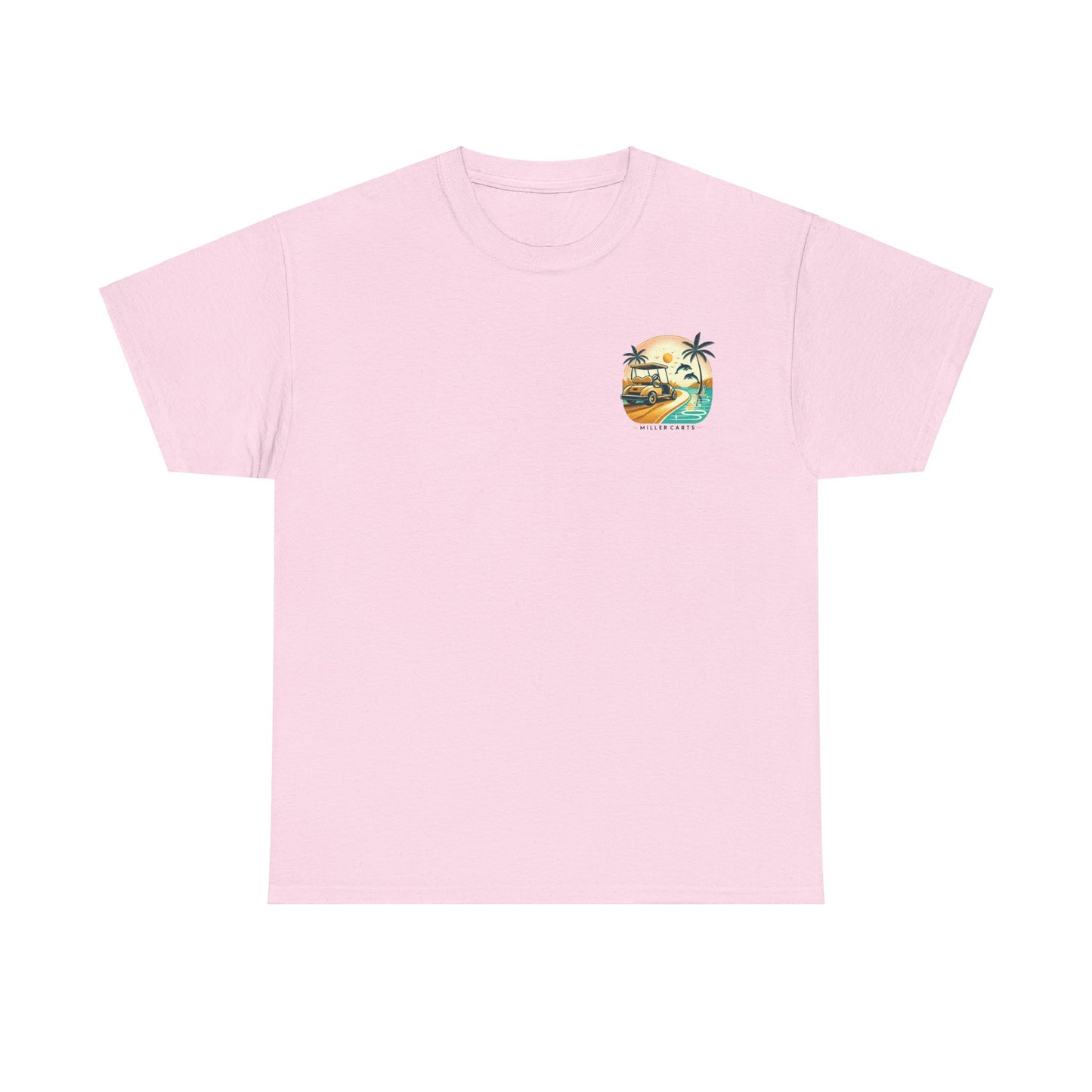 Vintage Feel Miller Carts Tee - Golden Road -  Unisex Heavy Cotton Tee