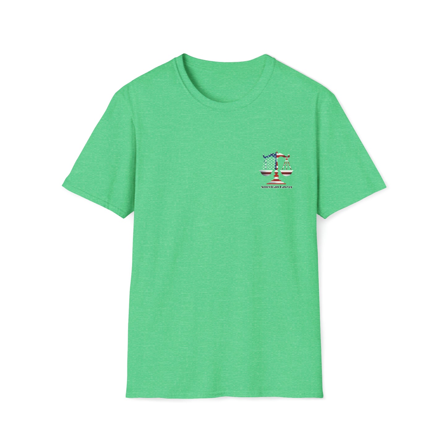 Red, White & Blue Scales of Justice - Unisex Softstyle T-Shirt