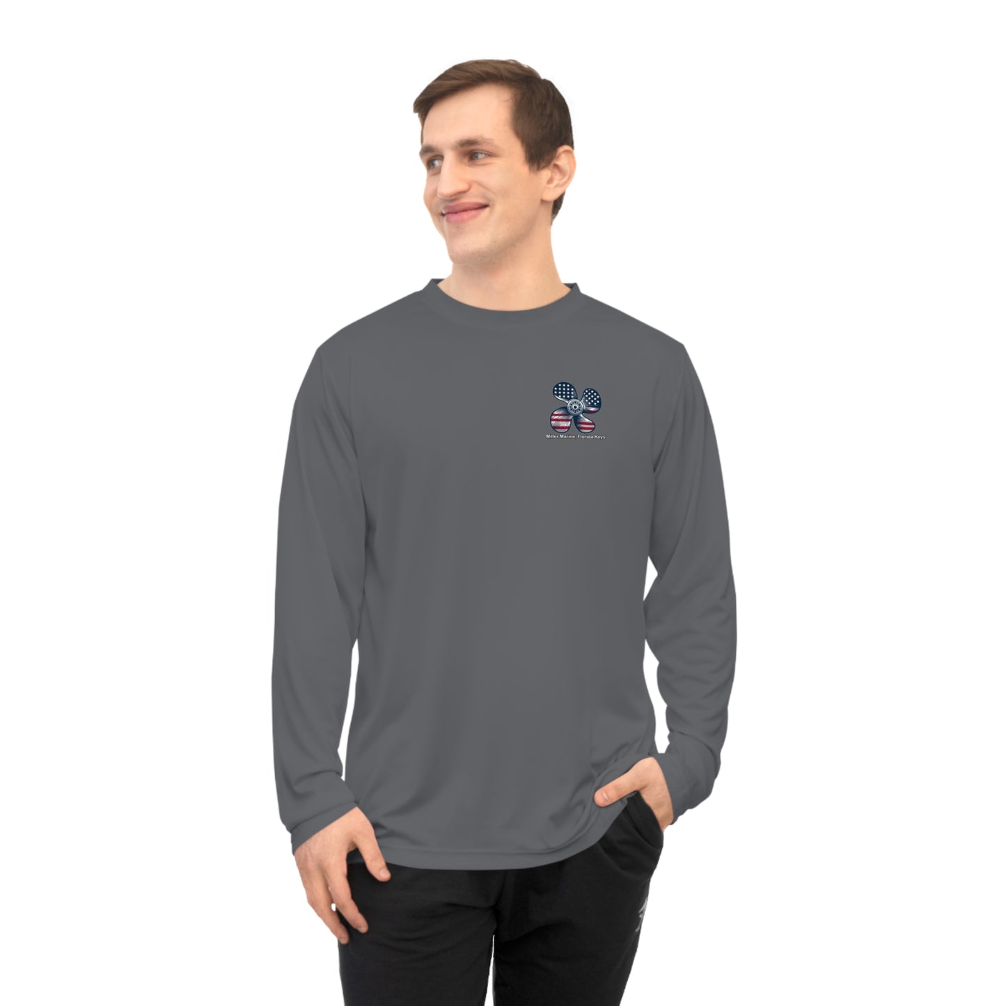 Miller Marine - Red, White & Blue Prop - Unisex Performance Long Sleeve Shirt