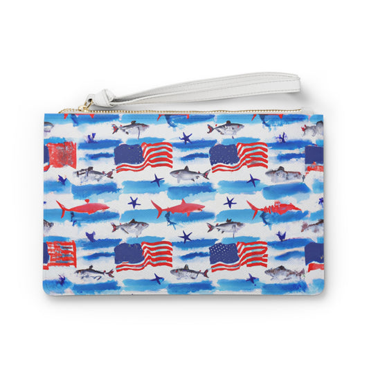 "USA Sharks" Clutch Bag