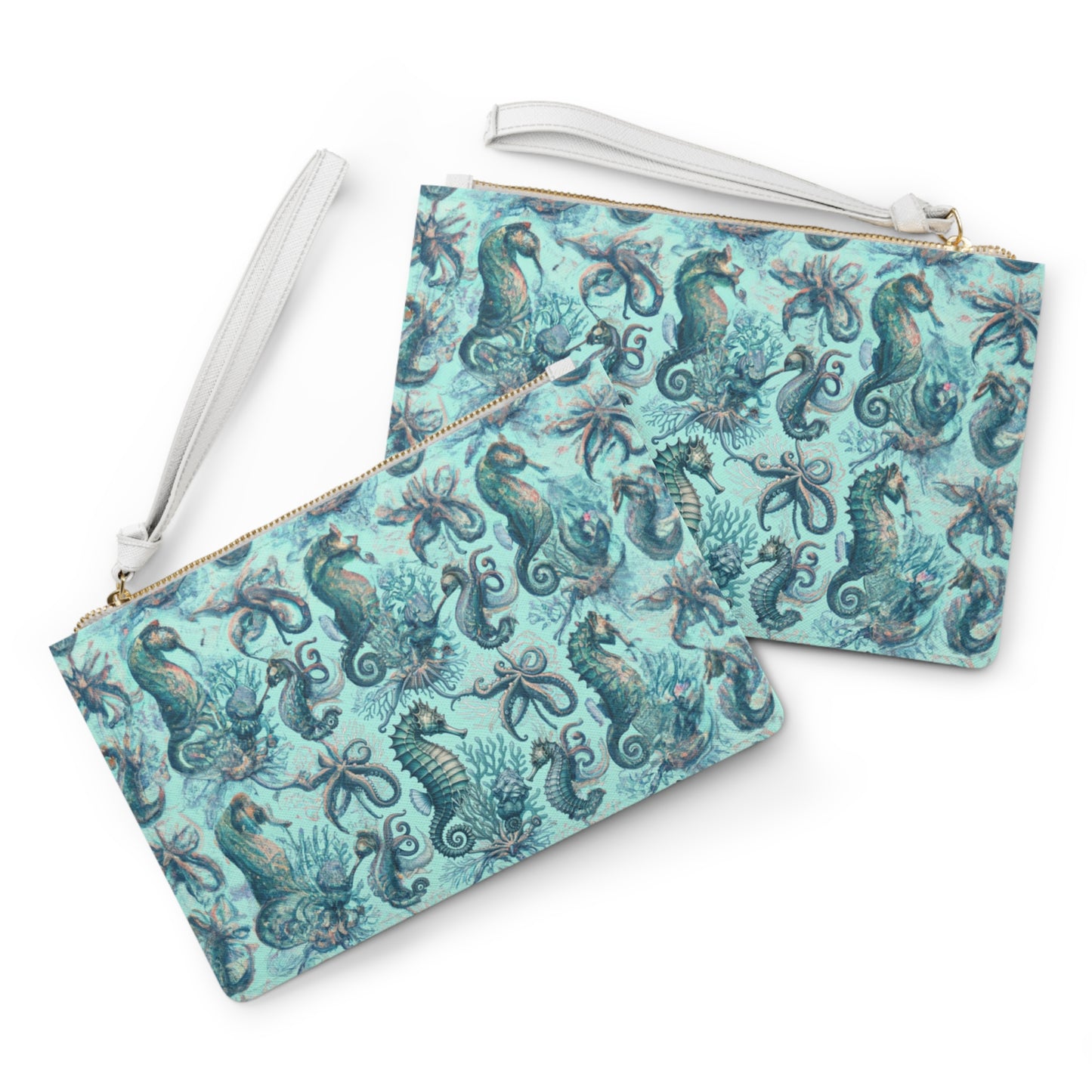 "Seahorse Queen" Clutch Bag