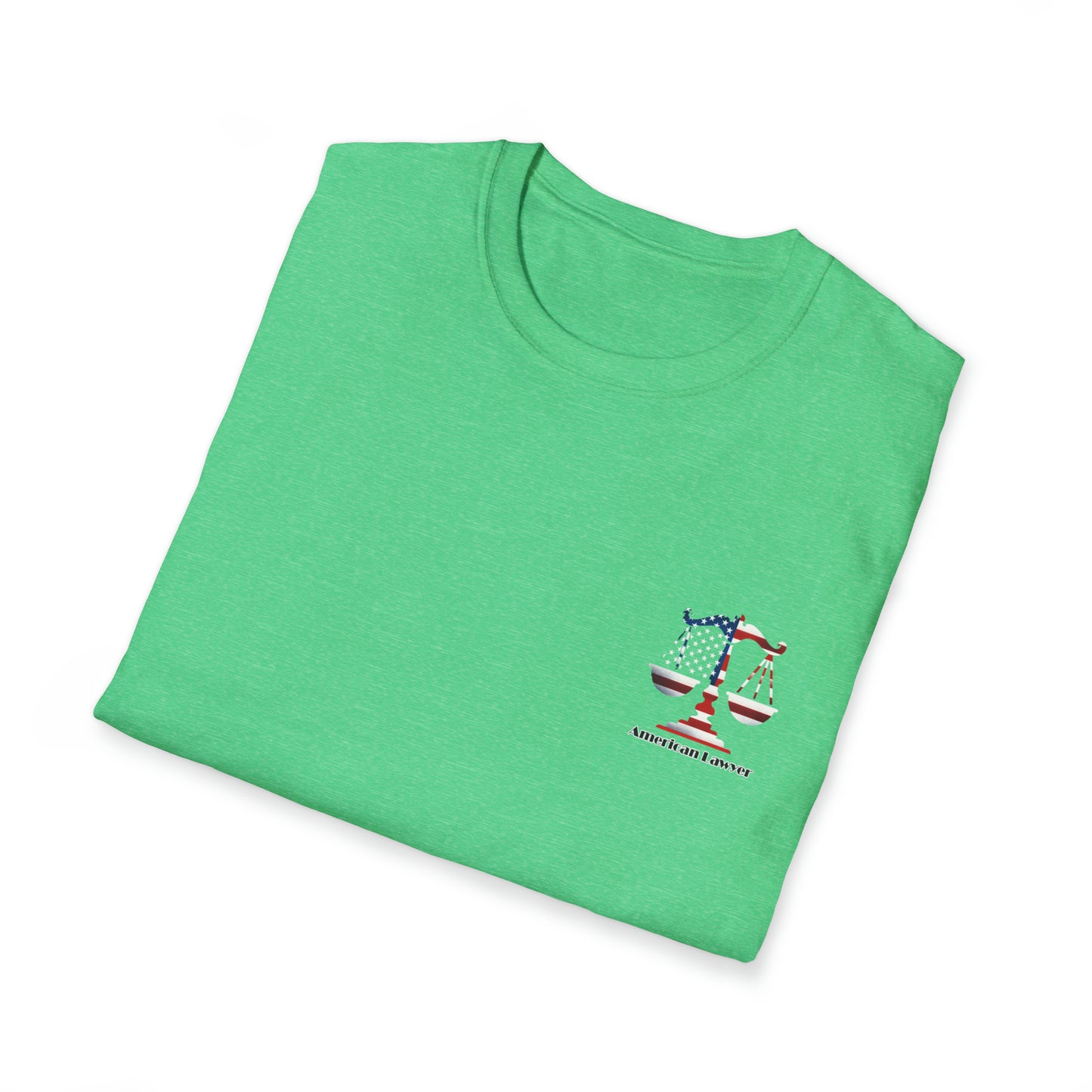 Red, White & Blue Scales of Justice - Unisex Softstyle T-Shirt