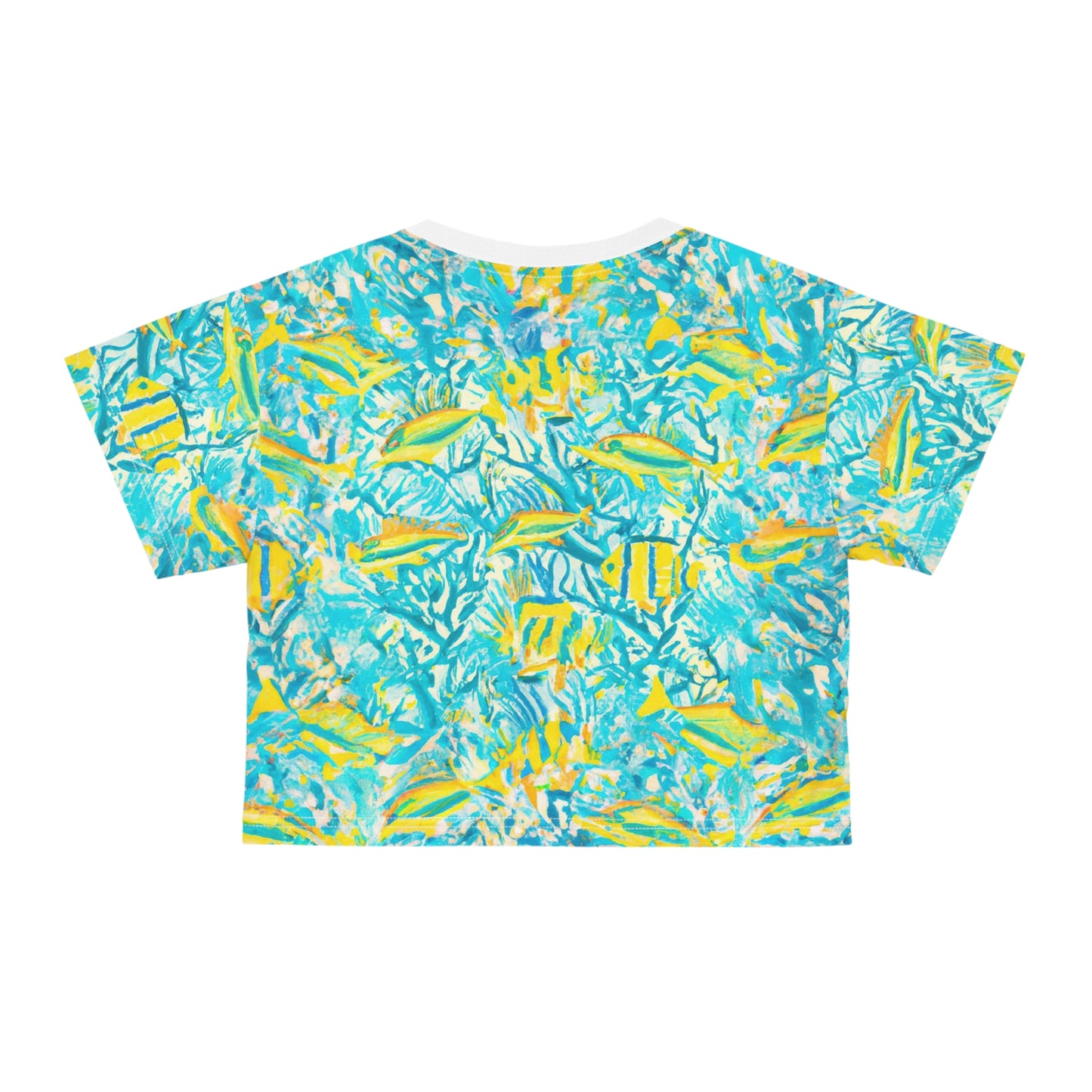 "Mini Aquarium" Crop Tee (AOP)