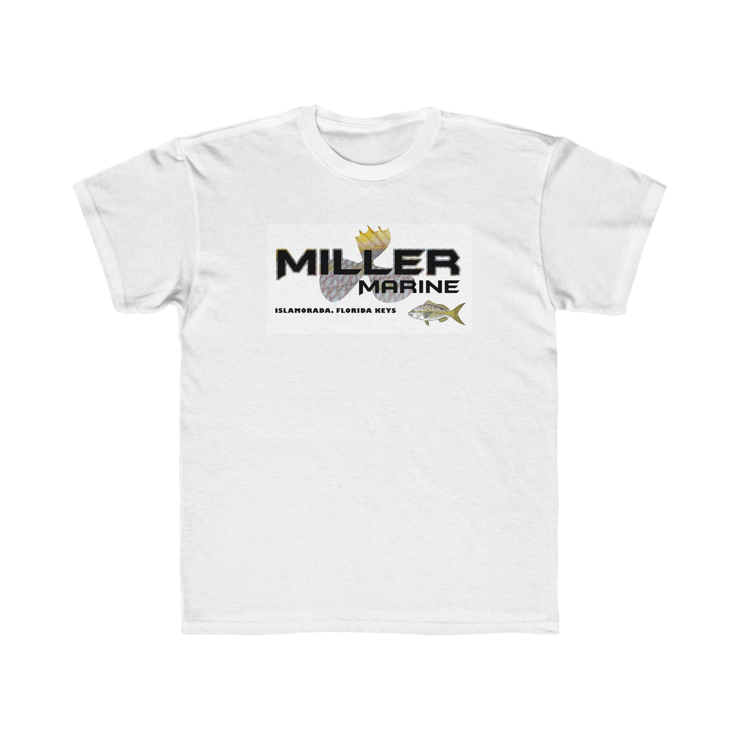 Miller Marine Yellowtail Theme Kids Regular Fit Tee