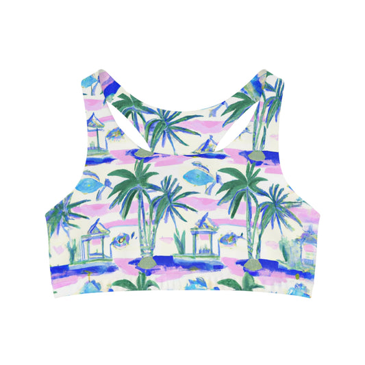"Key West" Seamless Sports Bra (AOP)