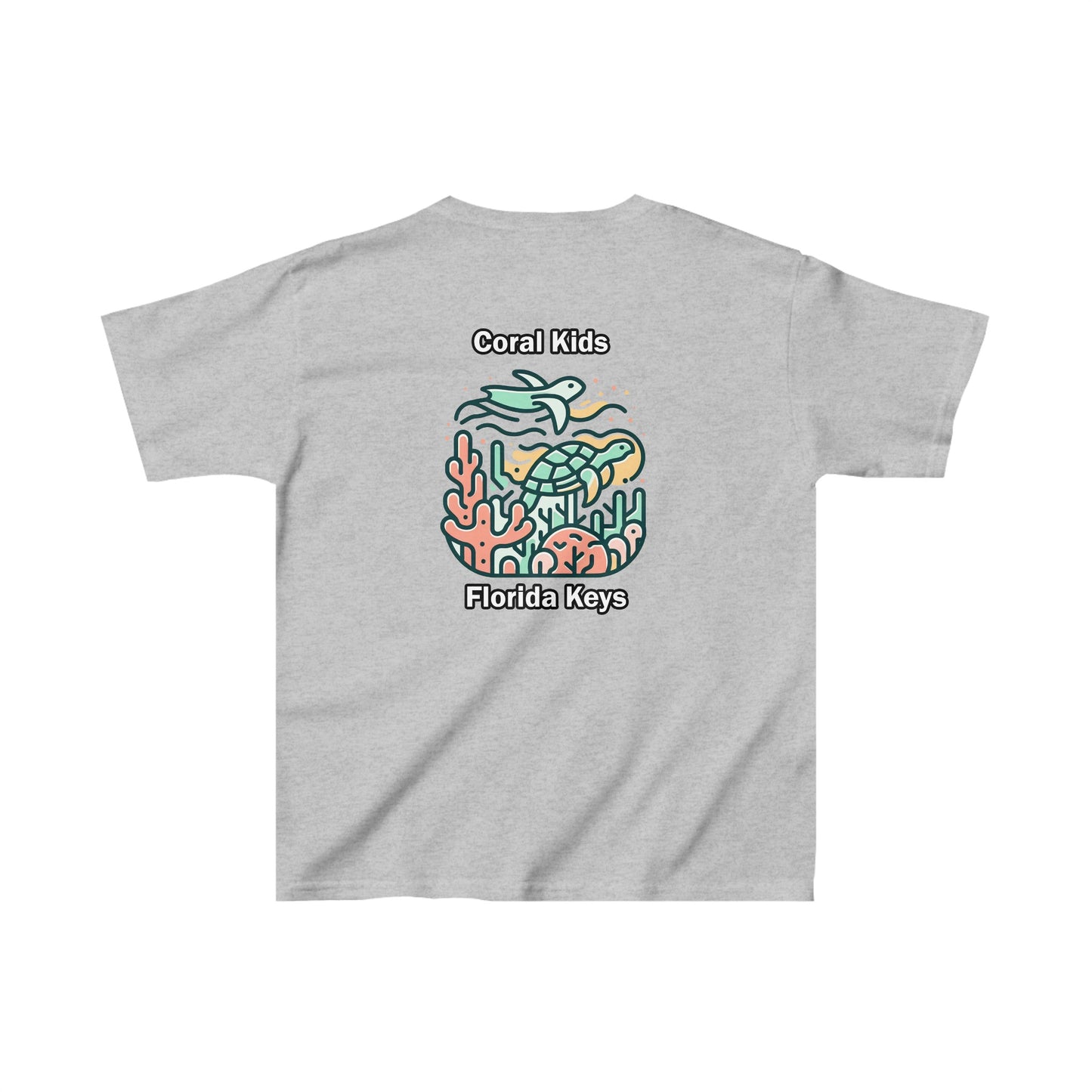 Coral Kids - Twin Turtles - Kids Heavy Cotton™ Tee