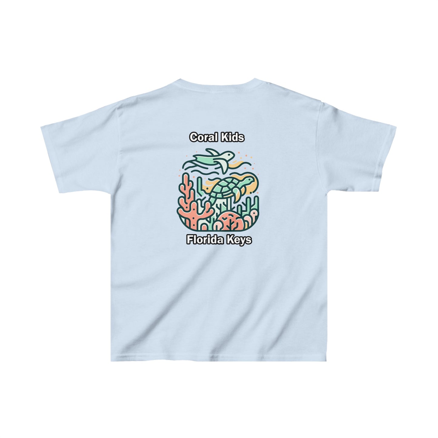 Coral Kids - Twin Turtles - Kids Heavy Cotton™ Tee
