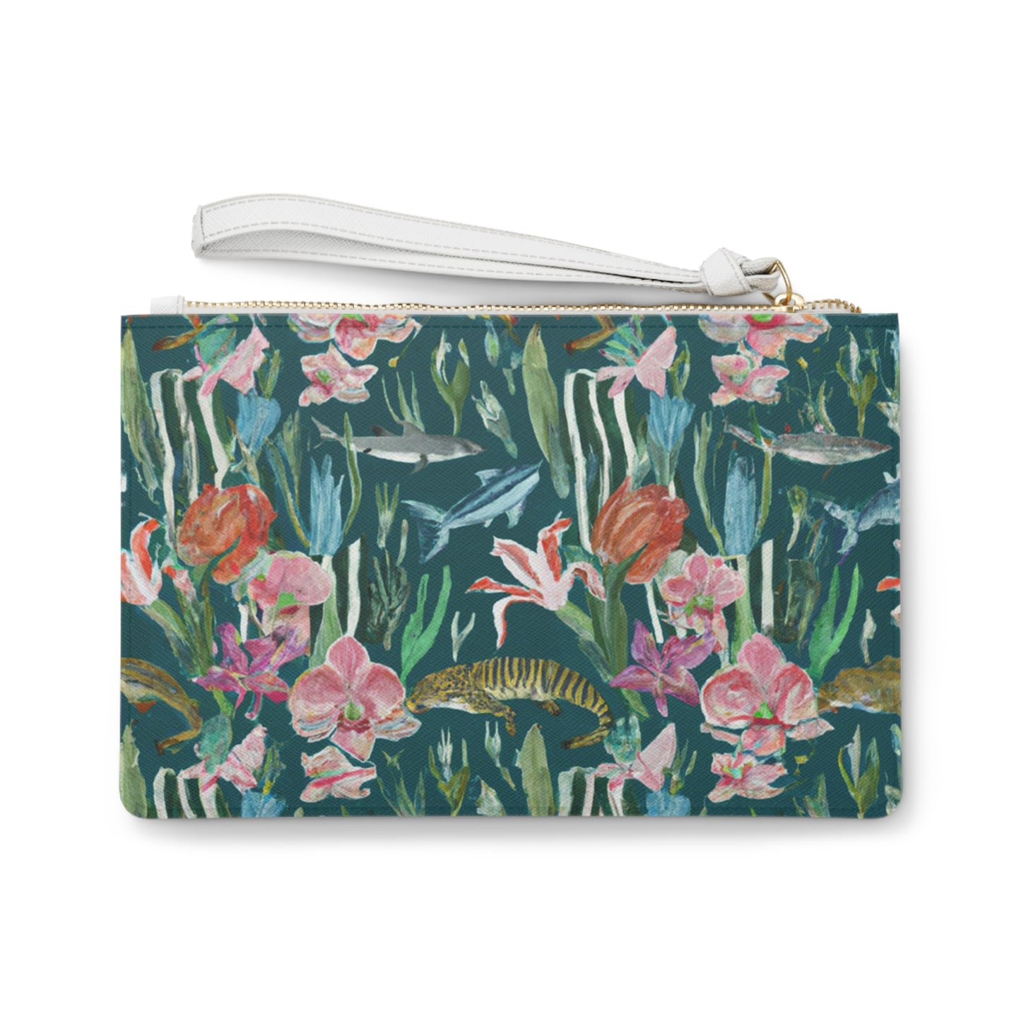 "Real Tiger Sharks: Clutch Bag