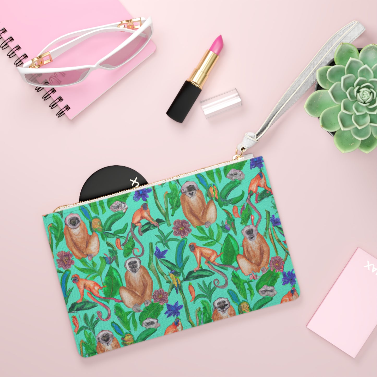 "Turquoise Jungle" Clutch Bag