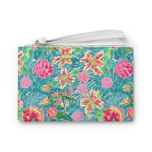 "Trippy Flowers" Clutch Bag