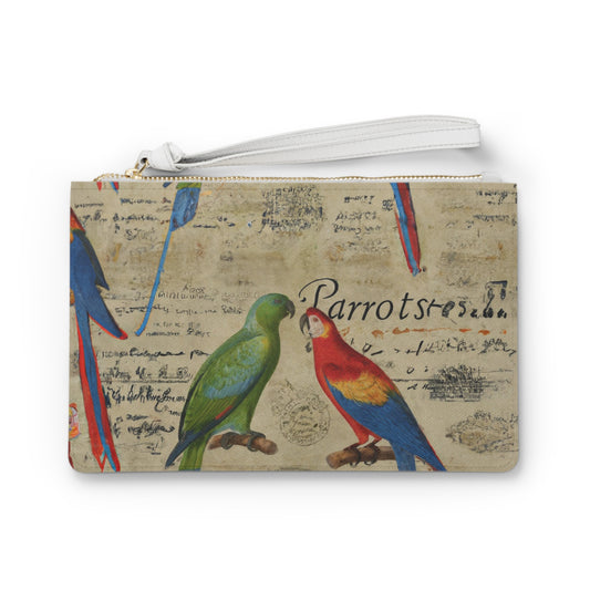 "Purdy Parrots" Clutch Bag