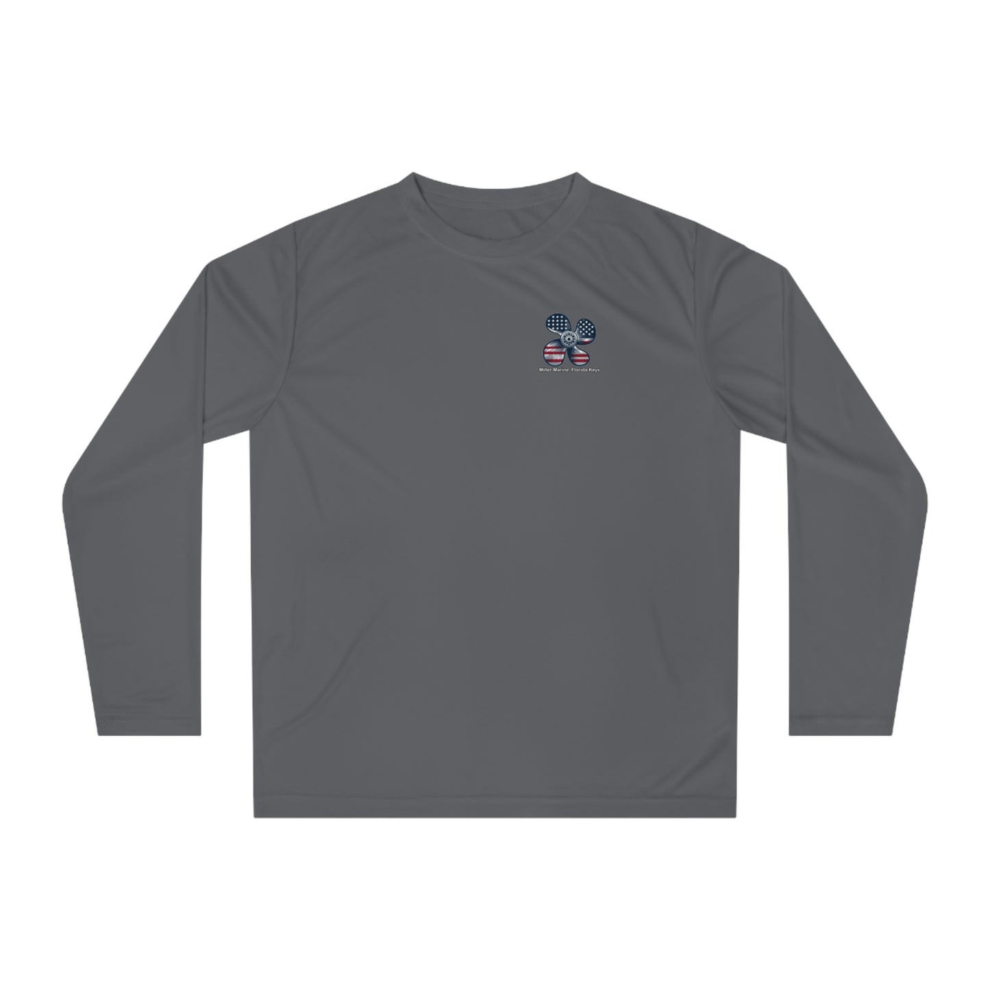 Miller Marine - Red, White & Blue Prop - Unisex Performance Long Sleeve Shirt