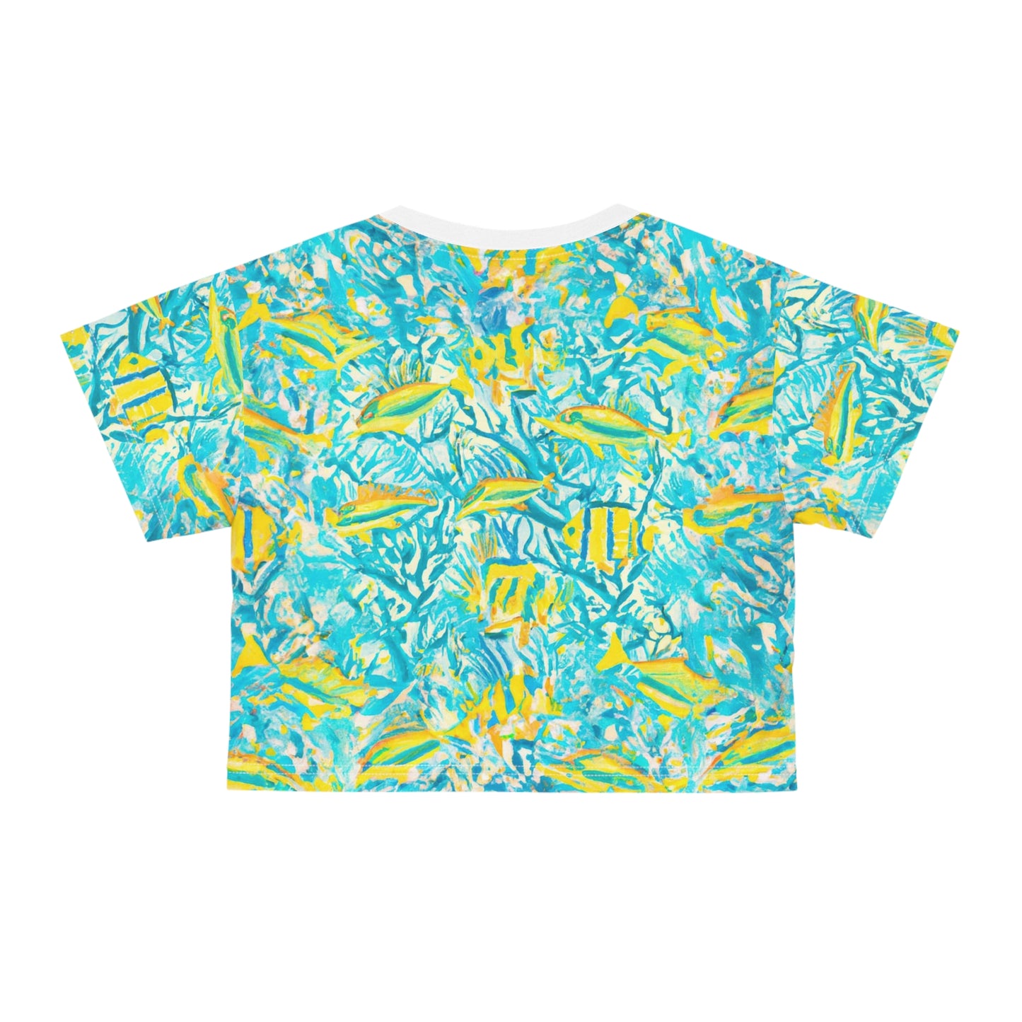 "Mini Aquarium" Crop Tee (AOP)