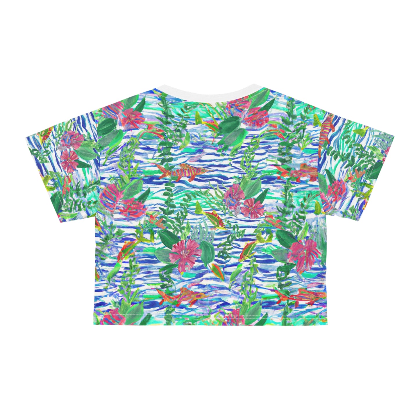 "Islamorada" Crop Tee (AOP)