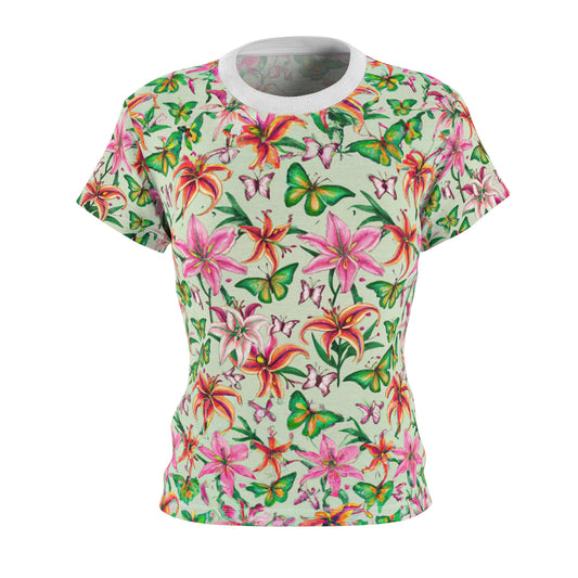 "Stargazer Lilly" Women's Cut & Sew Tee (AOP)