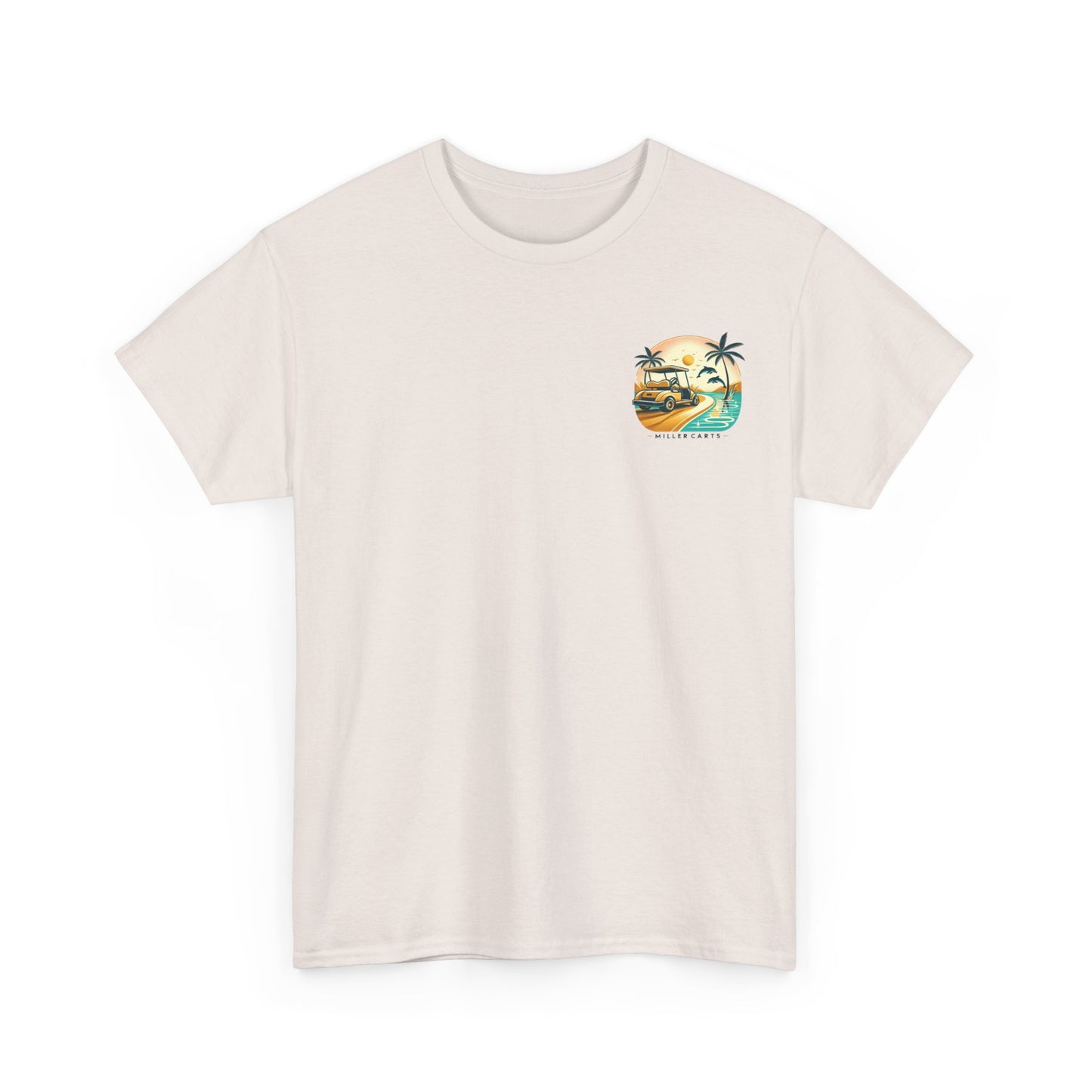 Vintage Feel Miller Carts Tee - Golden Road -  Unisex Heavy Cotton Tee