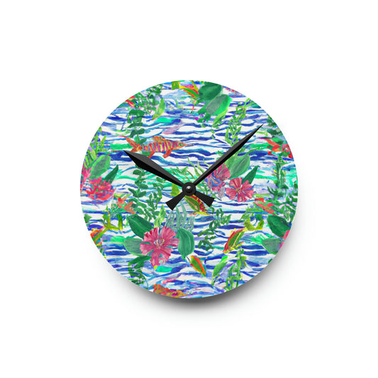 "The Islamorada" Acrylic Wall Clock