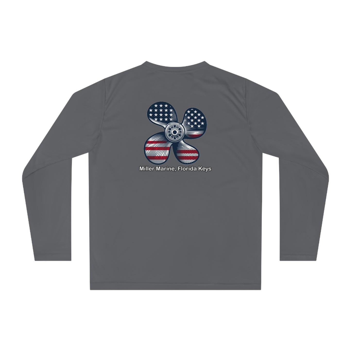 Miller Marine - Red, White & Blue Prop - Unisex Performance Long Sleeve Shirt