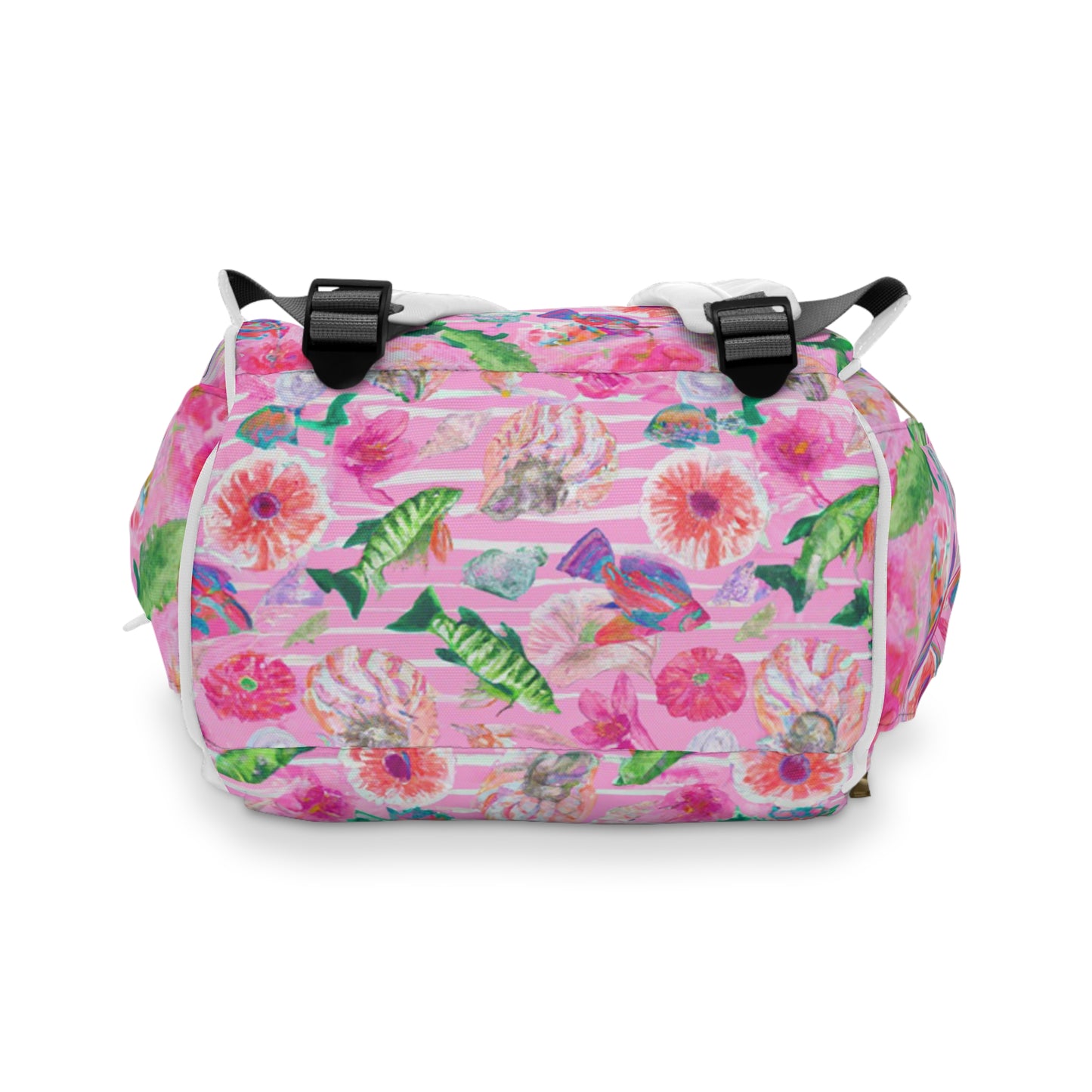 "Pink Florida Keys" Multifunctional Backpack