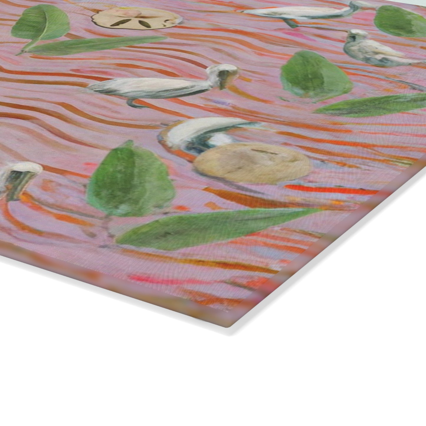 "Pelican Retreat" Glass Cutting Board