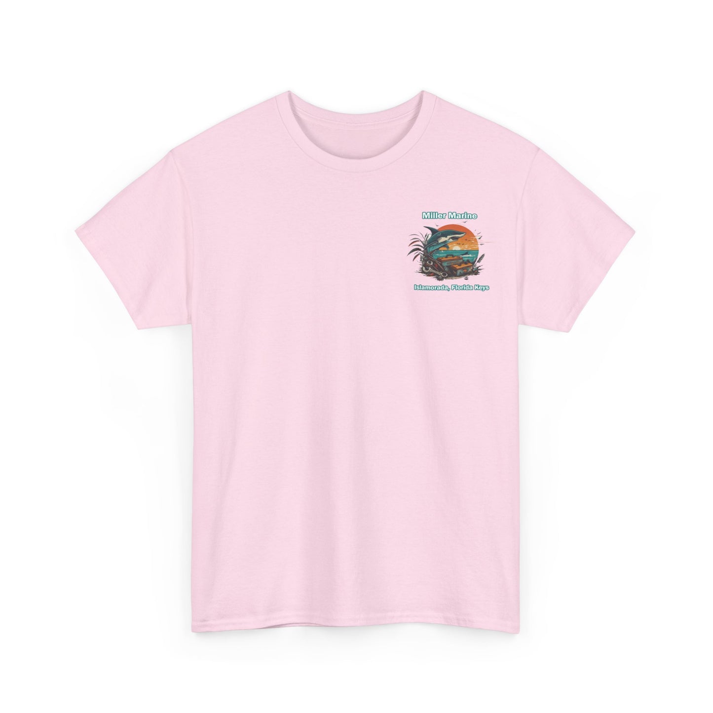 Vintage Feel Miller Marine Tee - Fireball Sunset - Unisex Heavy Cotton Tee