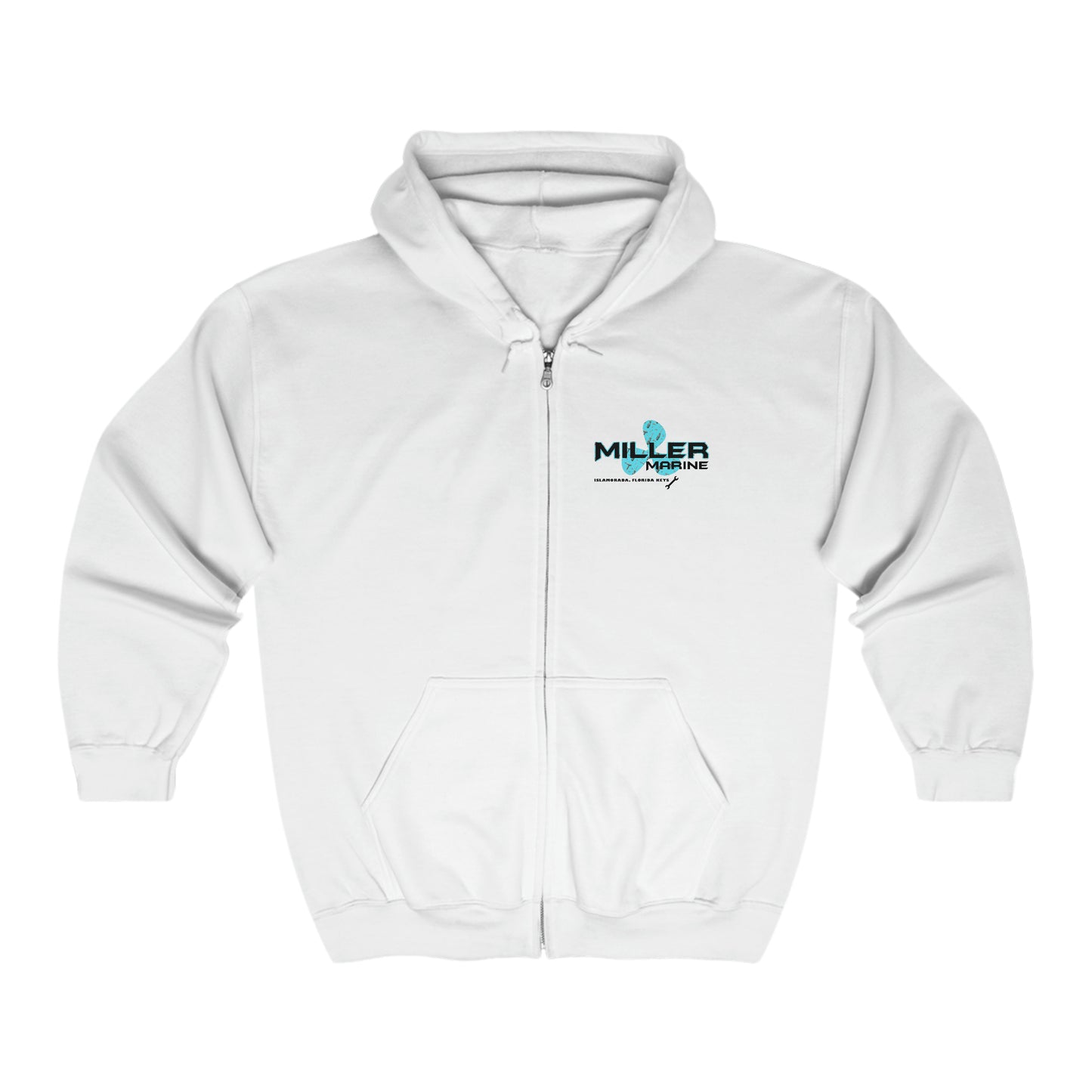 Miller Marine Wrenches Logo - Unisex Heavy Blend™ Full Zip Hooded Sweatshirt