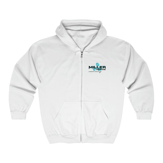Miller Marine Wrenches Logo - Unisex Heavy Blend™ Full Zip Hooded Sweatshirt