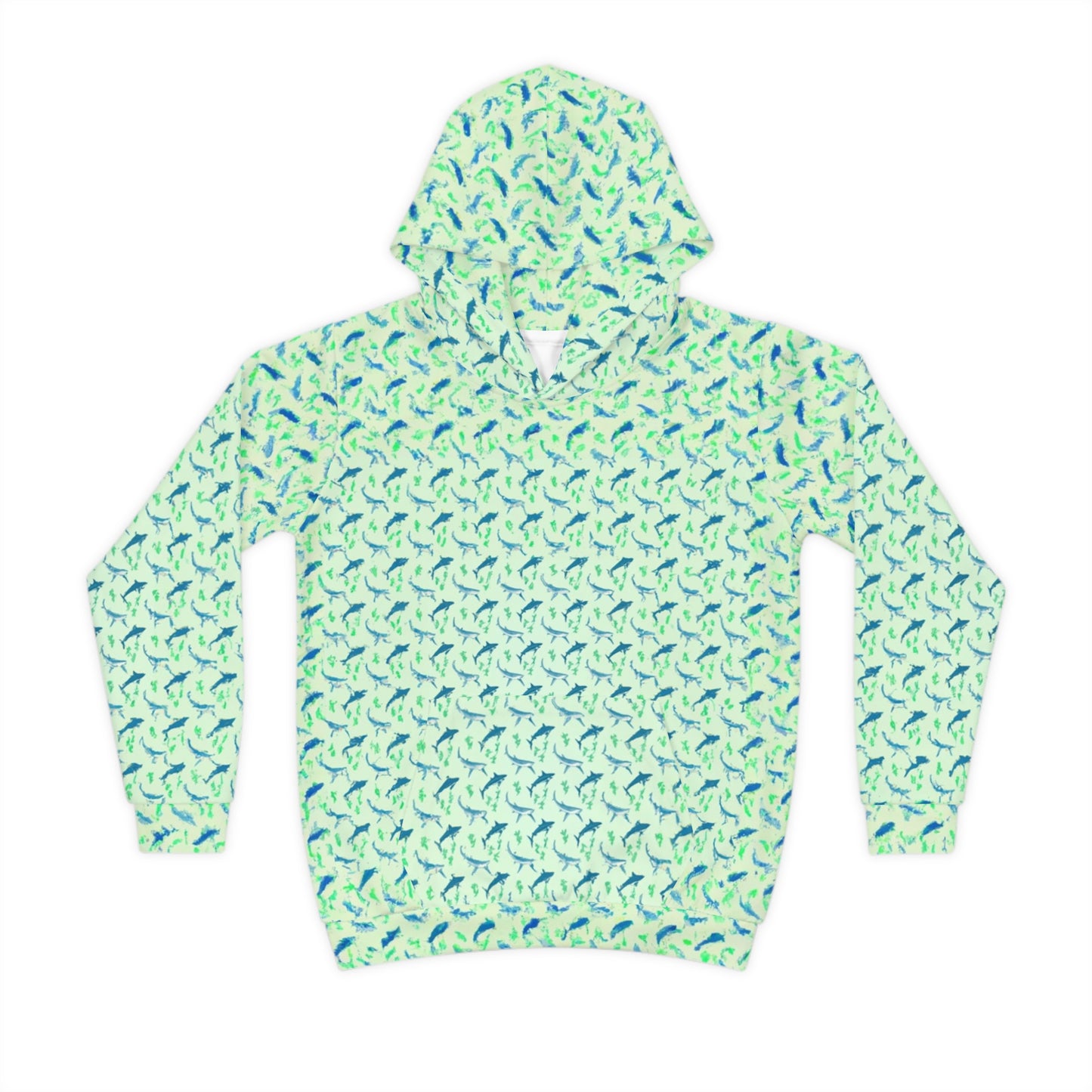 Micro Sharks Children's Hoodie (AOP)