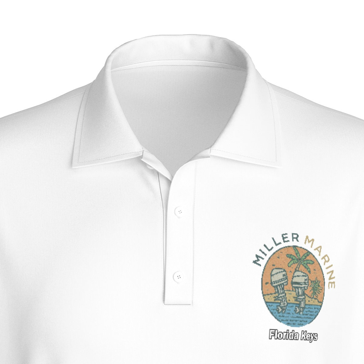 Miller Marine VIntage Feel Polo - All-Over Print Men's Polo Collar Jersey