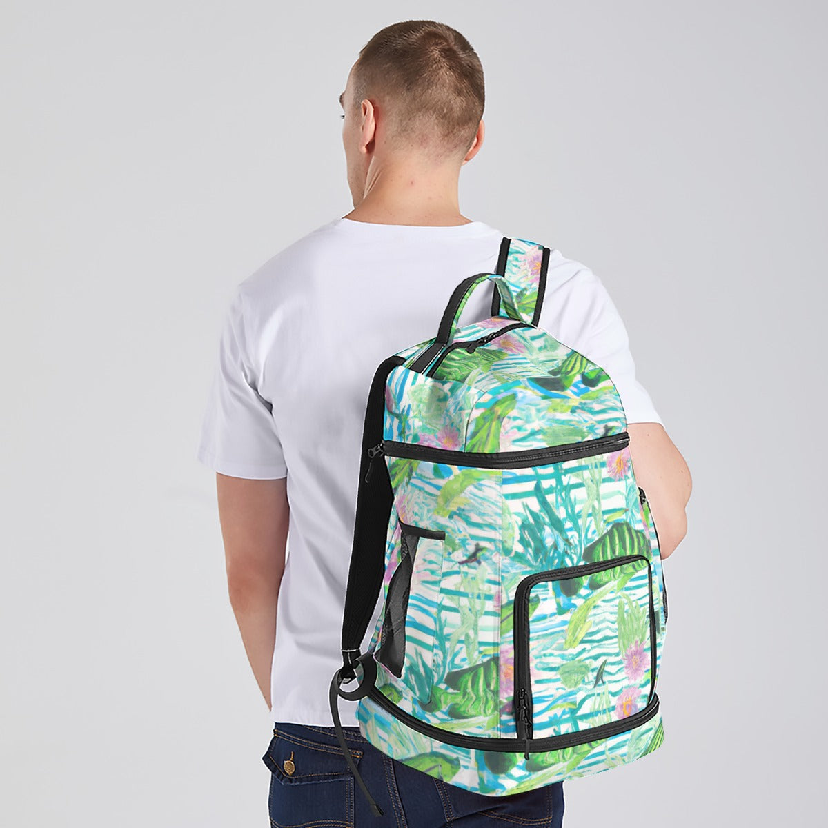 "Tank Dreams" All-Over Print Multifunctional Backpack