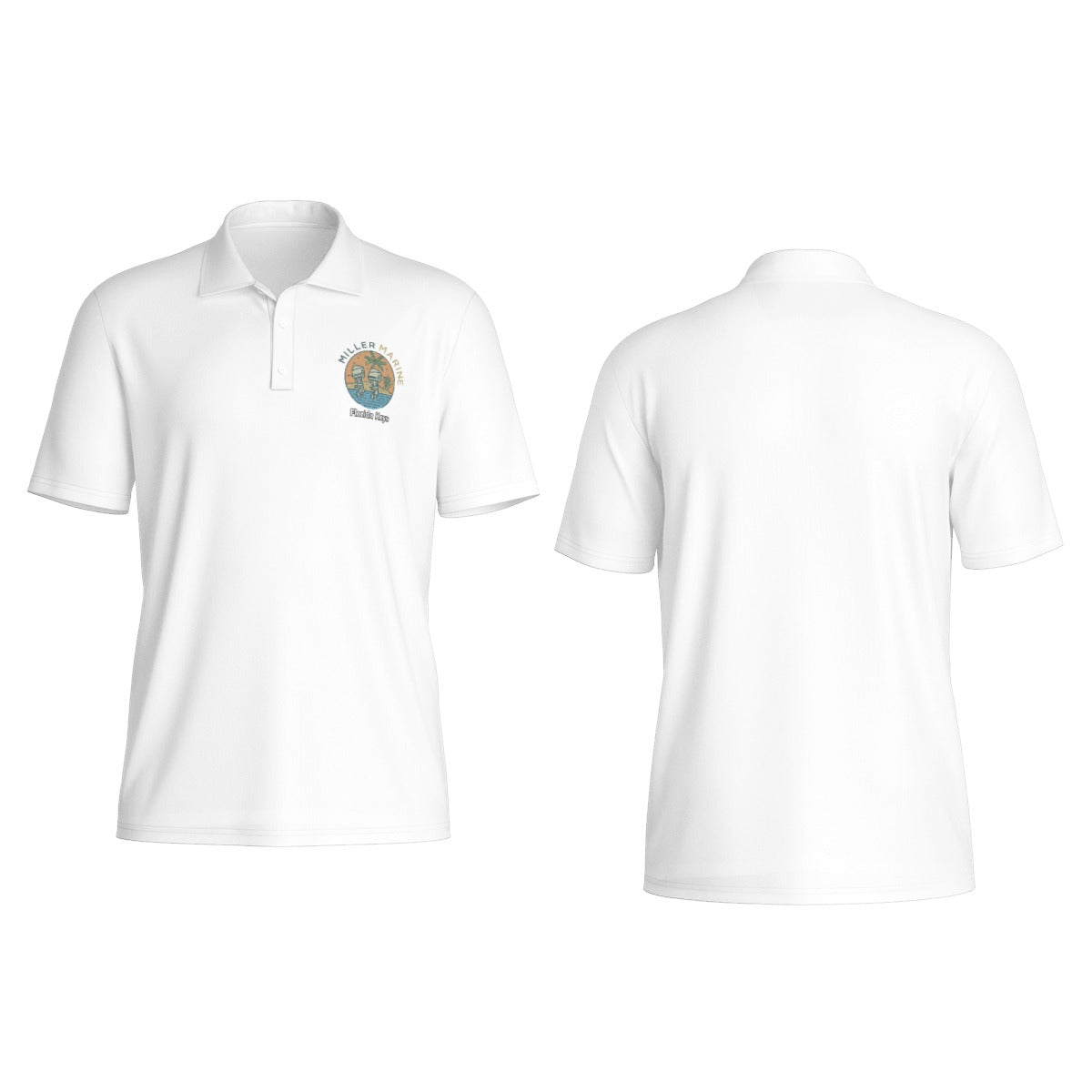 Miller Marine VIntage Feel Polo - All-Over Print Men's Polo Collar Jersey