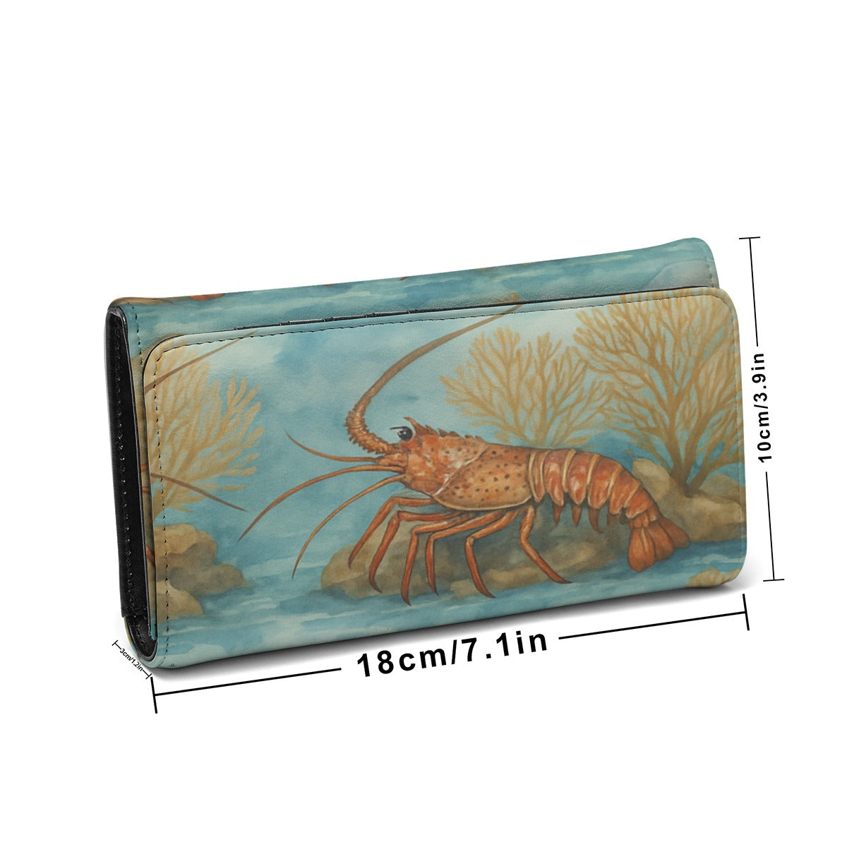 Spiny Lobsters and Sea Fans Foldable Wallet
