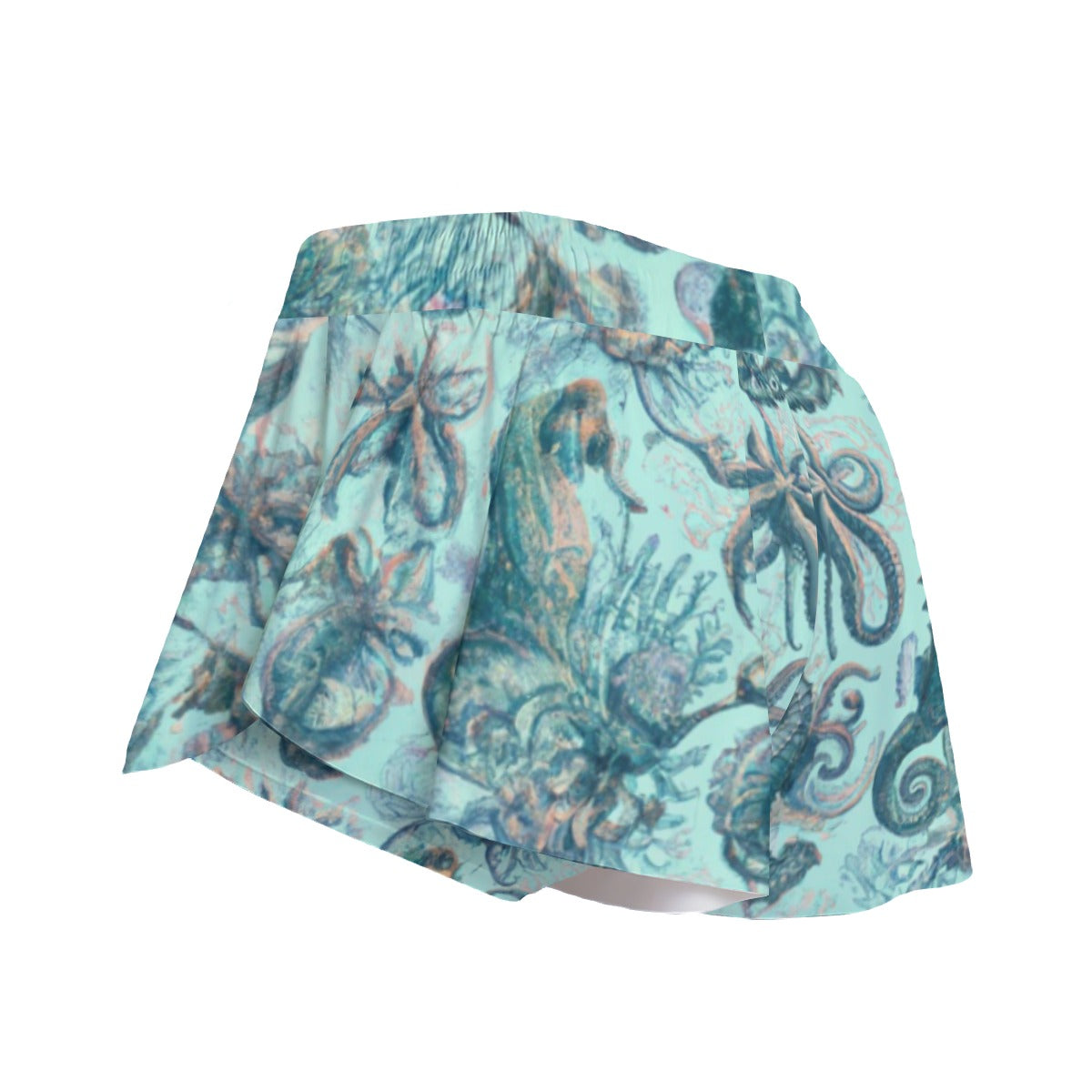 Seahorse Queen - All-Over Print Women's Sport Skorts With Pocket