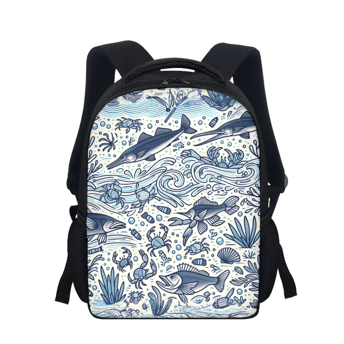 Line Art Coral Reef Student Backpack