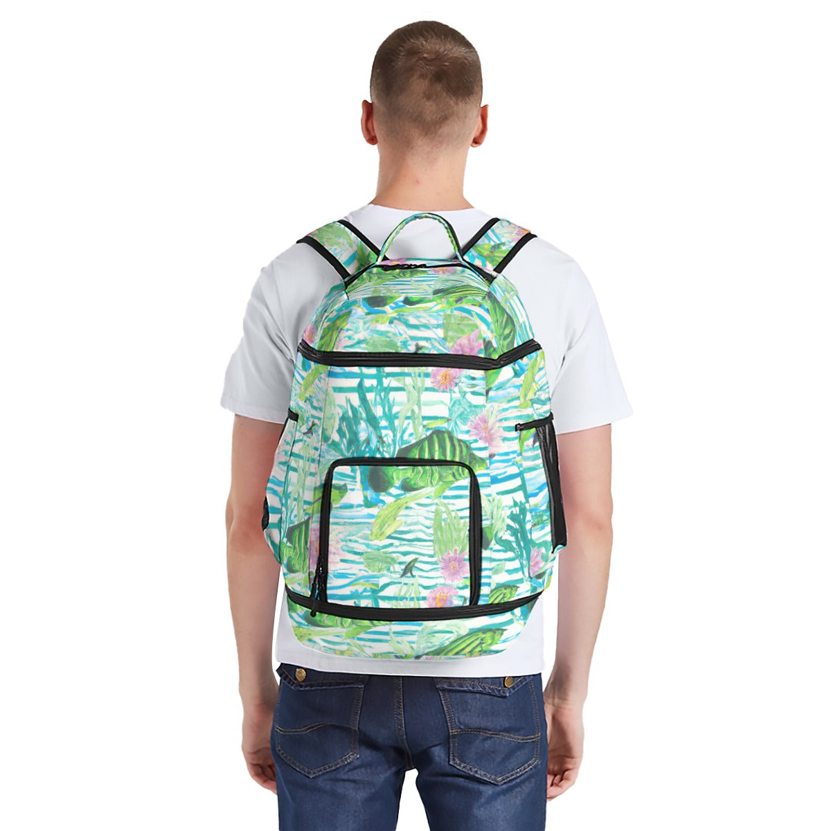 "Tank Dreams" All-Over Print Multifunctional Backpack