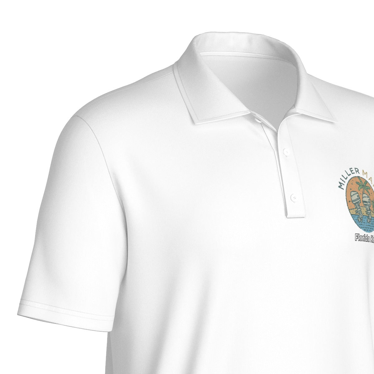 Miller Marine VIntage Feel Polo - All-Over Print Men's Polo Collar Jersey