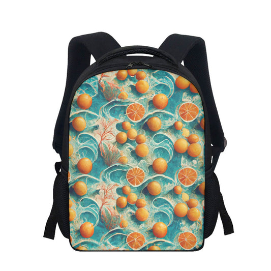 Orange Lady Student Backpack