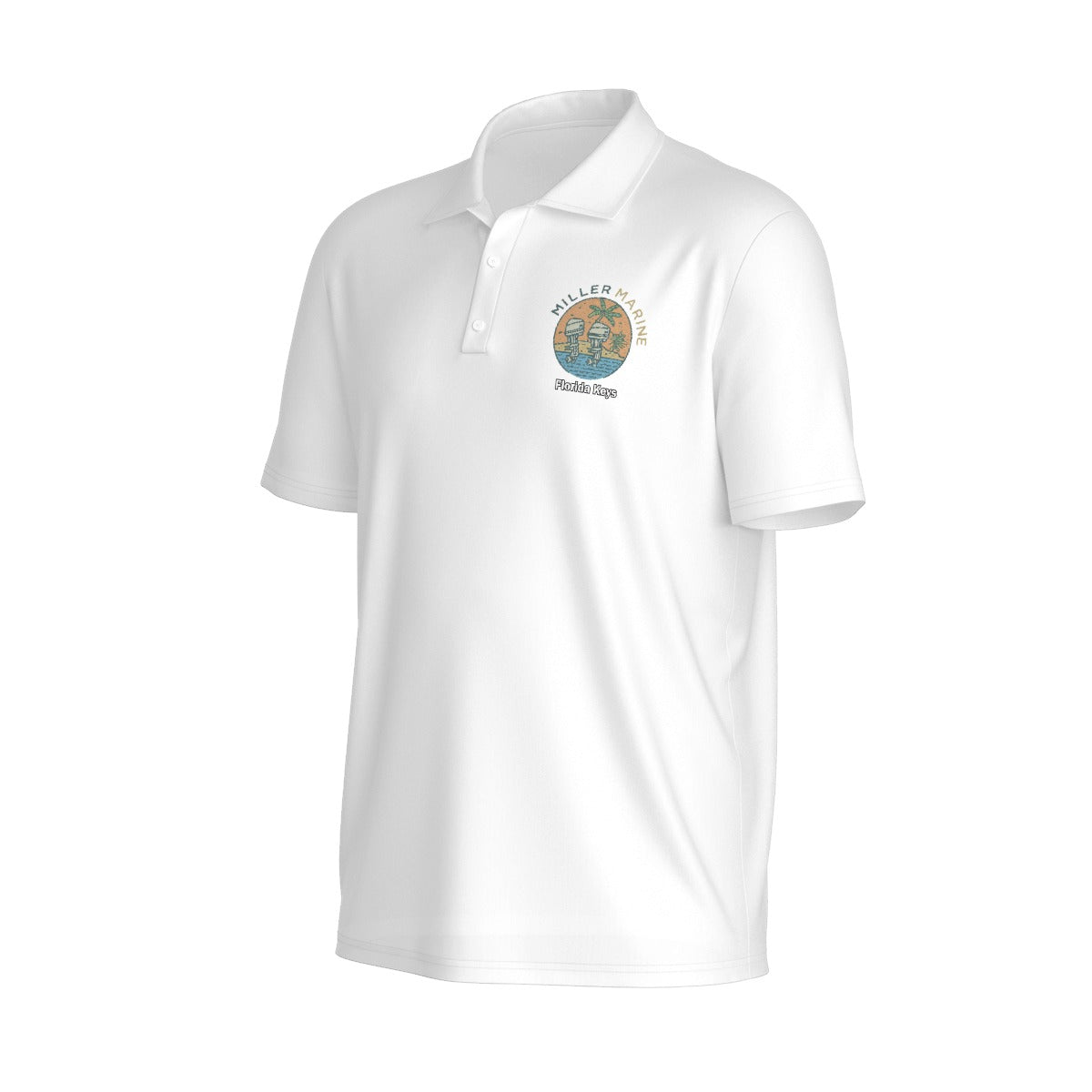 Miller Marine VIntage Feel Polo - All-Over Print Men's Polo Collar Jersey