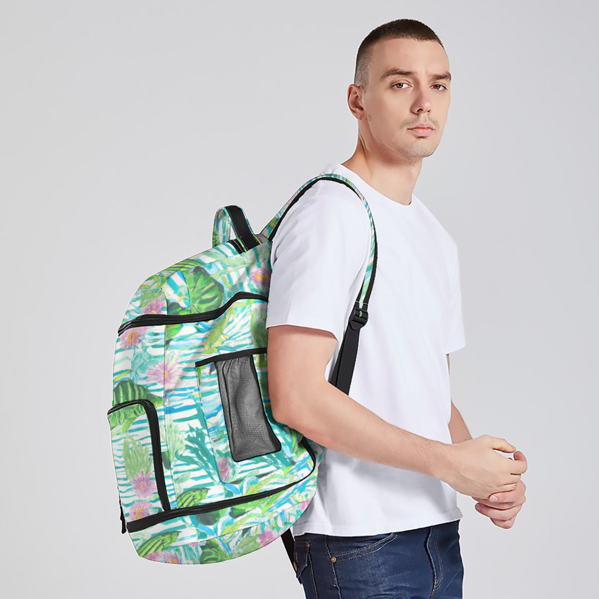 "Tank Dreams" All-Over Print Multifunctional Backpack