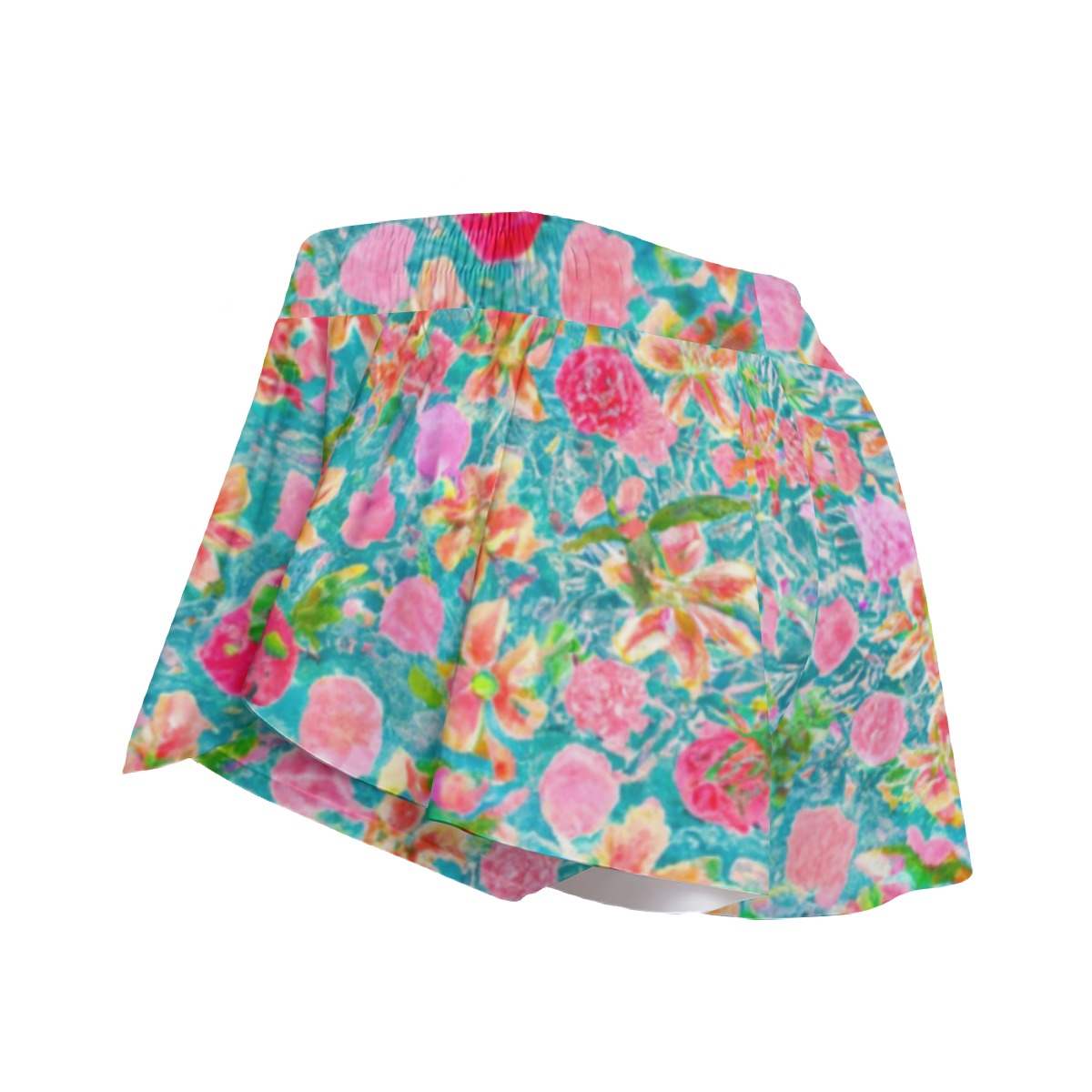 "Trippy Flowers" All-Over Print Women's Sport Skorts With Pocket