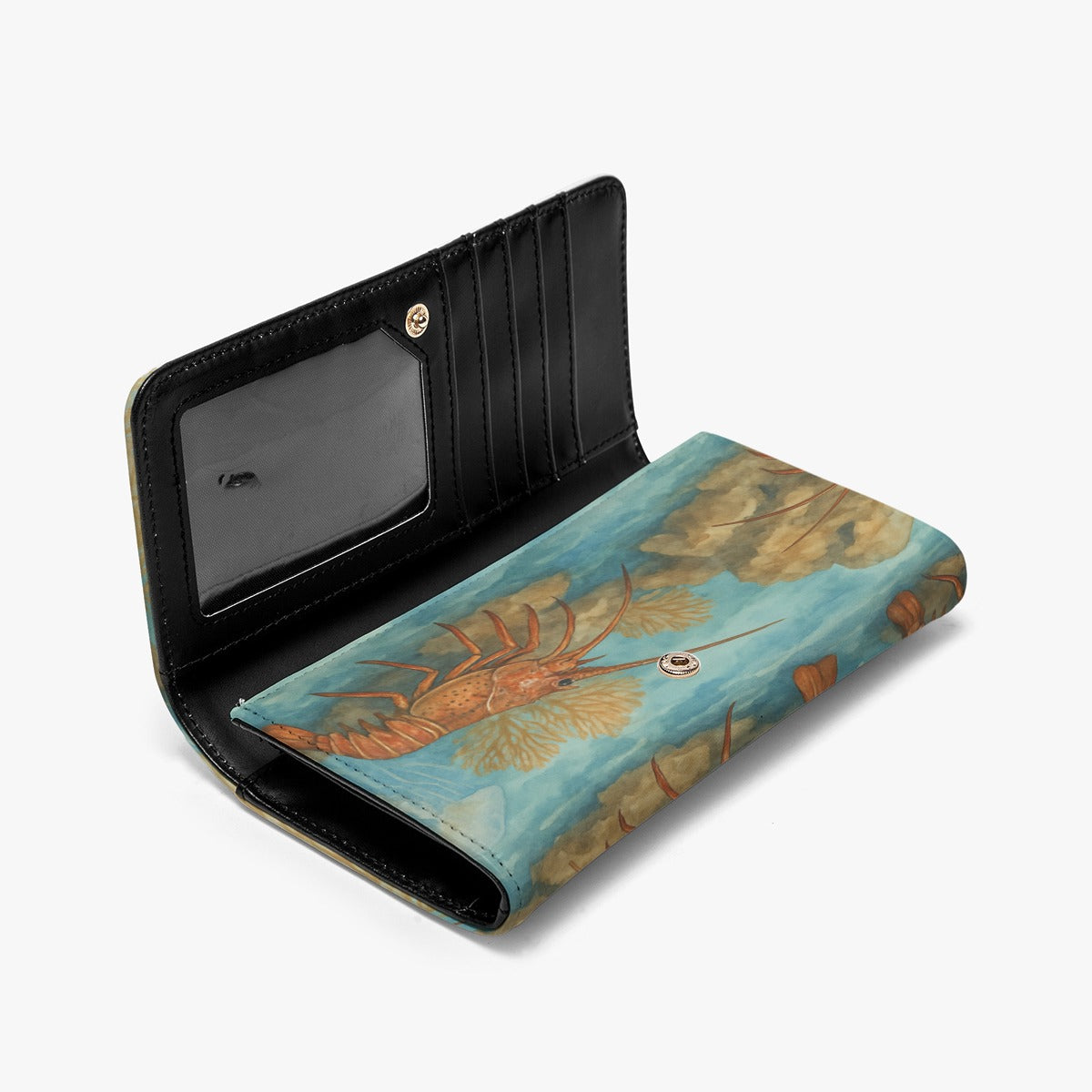 Spiny Lobsters and Sea Fans Foldable Wallet